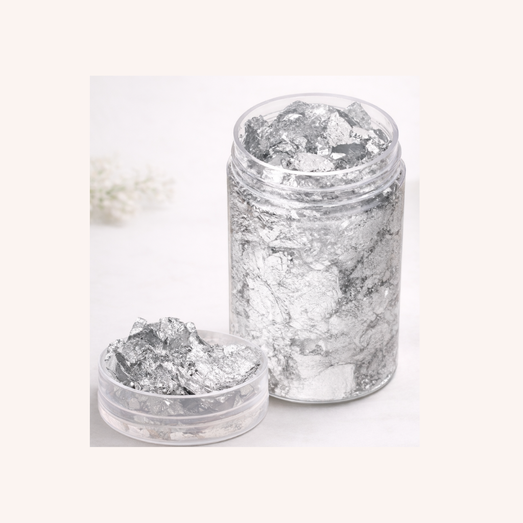 Silver Foil Flakes for Candle Decoration
