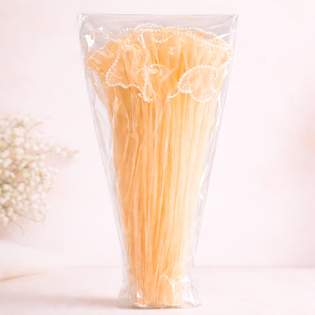 Wrapping Mesh | Pearl Edge | Orange