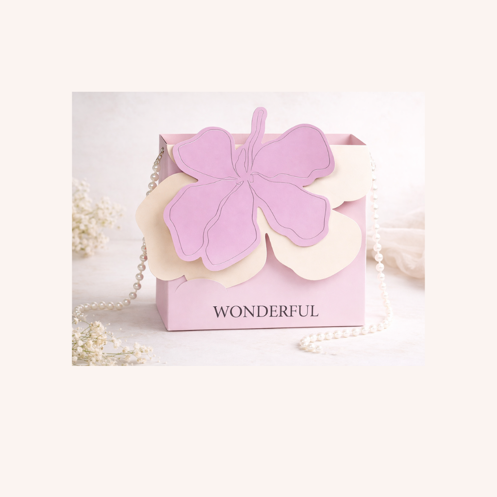 Pastel butterfly gift box